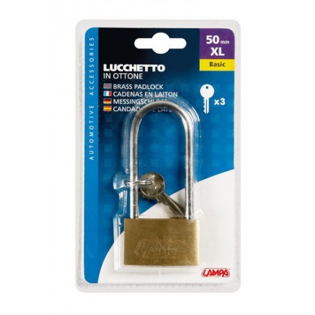 Basic lucchetto in ottone - 50 mm XL