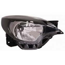 Faro proiettore H4 reg idraulica parabola nera passeggero - dx