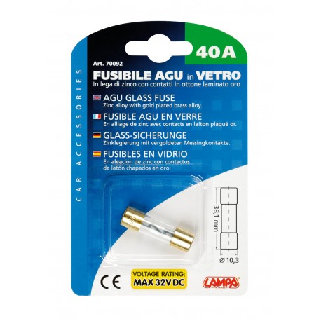 Fusibile AGU in vetro 12/32V - 40A