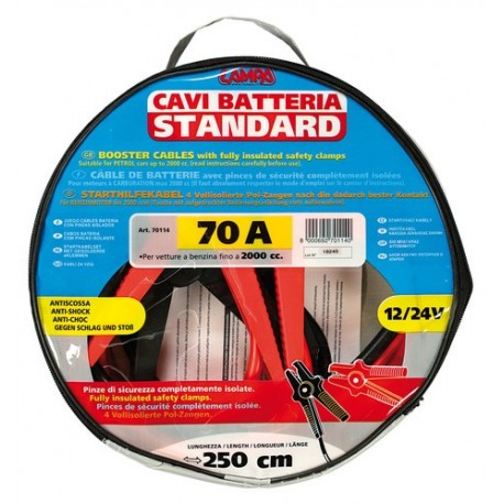 Cavi Batteria Standard - 250 cm - 70 A - 2.1 mm2