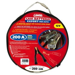 Cavi batteria Export 12V - 250 cm - 200 A - 6 mm2