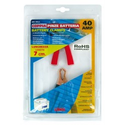Coppia pinze batteria - 7 cm - 40A