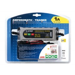 Amperomatic Trainer caricabatteria intelligente 6/2012V - 0.55/201A