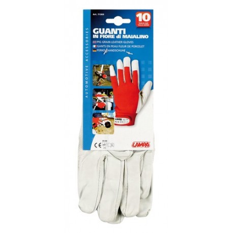 Guanti in pelle fiore di maialino - 10