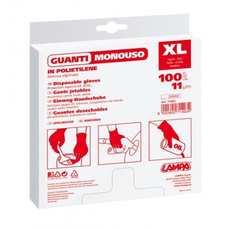 Guanti monouso - 100 pz dispenser