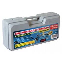 Cric idraulico a carrello - 2.000 kg - Valigetta