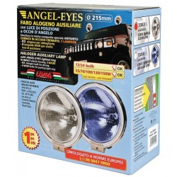 Angel-Eyes Faro alogeno di profondita' con luce di posizione a 8 Led - Blu
