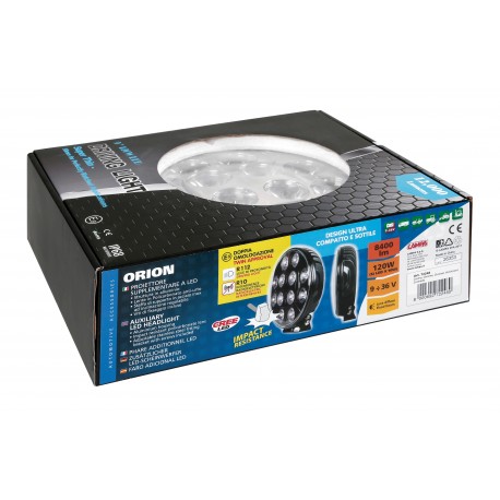 Orion proiettore supplementare a 12 Led - 9/36V - diametro 215 mm - cromo