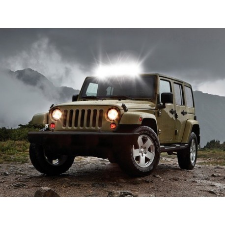 Barra a Led con struttura curva in alluminio 10/30V - 55 cm