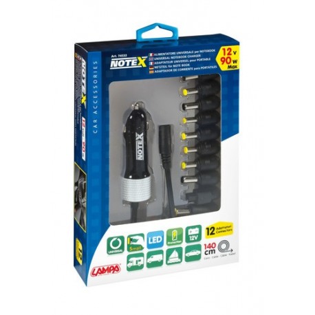 Notex alimentatore universale per notebook - 12V