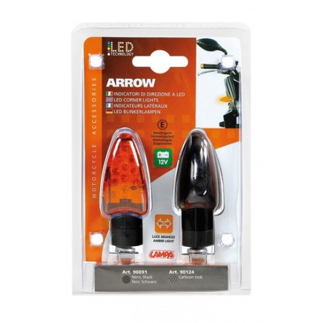 Arrow indicatori direzione - 12V LED - nero