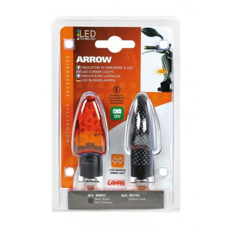 Arrow indicatori direzione - 12V LED - Carbon