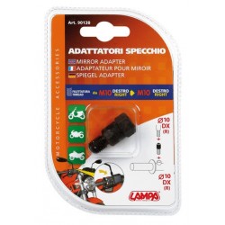 Adattatore per specchi moto Filetto diametro 10 mm destro - diametro 10 mm destro
