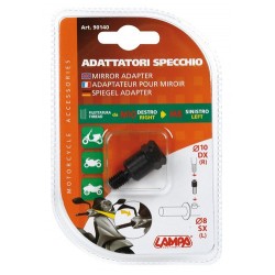 Adattatore per specchi moto Filetto diametro 10 mm destro - diametro 8 mm sinistro