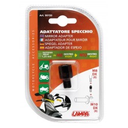 Adattatore per specchi moto Filetto diametro 8 mm destro - diametro 10 mm destro