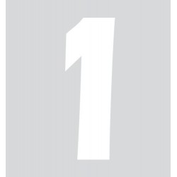 Spell-It Numero adesivo 140x65 mm - bianco - 1