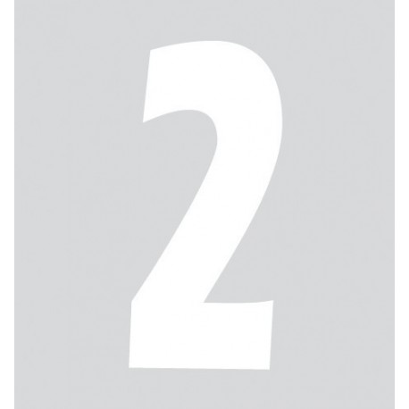 Spell-It Numero adesivo 140x65 mm - bianco - 2