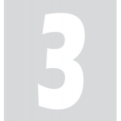 Spell-It Numero adesivo 140x65 mm - bianco - 3