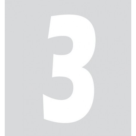 Spell-It Numero adesivo 140x65 mm - bianco - 3