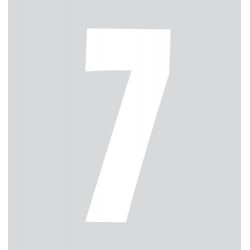 Spell-It Numero adesivo 140x65 mm - bianco - 7