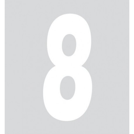 Spell-It Numero adesivo 140x65 mm - bianco - 8