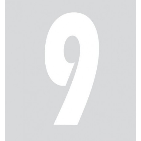 Spell-It Numero adesivo 140x65 mm - bianco - 9