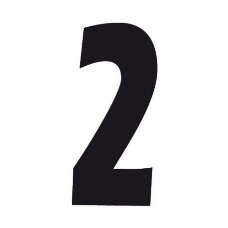 Spell-It Numero adesivo 140x65 mm - nero - 2