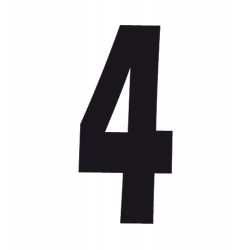 Spell-It Numero adesivo 140x65 mm - nero - 4