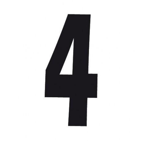 Spell-It Numero adesivo 140x65 mm - nero - 4