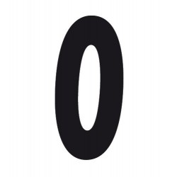 Spell-It Numero adesivo 140x65 mm - nero - 0