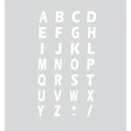 Spell-It Lettere adesive 15x10 mm - bianco - A-Z kit