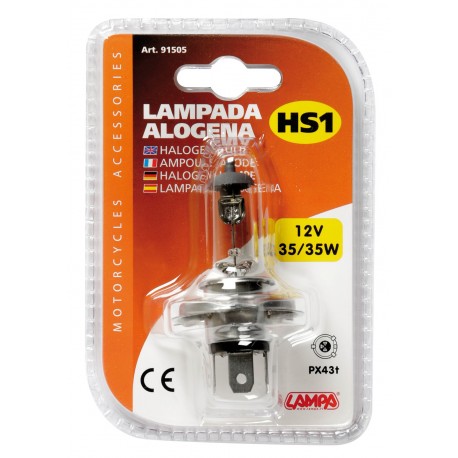 12V Lampada alogena - HS1 - 35/35W - PX43t - 1 pezzo in blister
