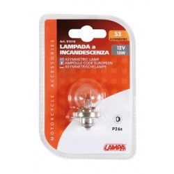 12V Lampada asimmetrica - S3 - 15W - P26s - 1 pezzo in blister