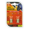 12V Lampada sferica - R10W - 10W - BA15s - 2 pz in blister