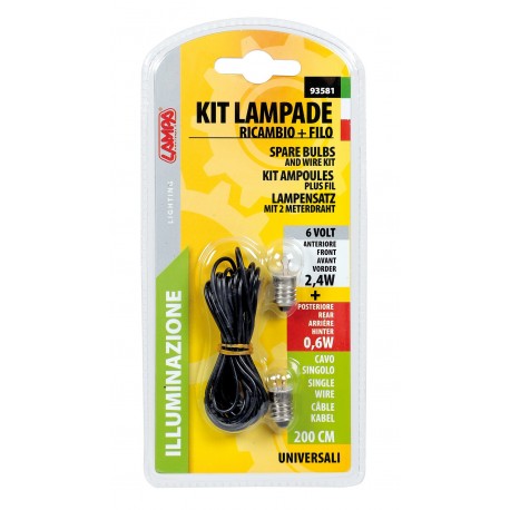 Kit lampadine di ricambio
