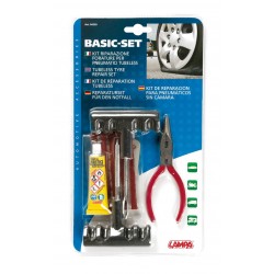 Basic-set kit riparazione forature pneumatici tubeless