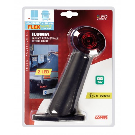 Ilumia luce perimetrale a 2 Led 24V - 60 - Flex - Sinistra