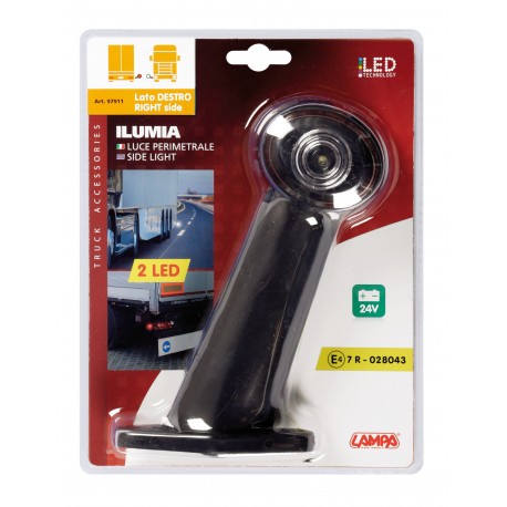 Ilumia luce perimetrale a 2 Led 24V - 60 - Destra