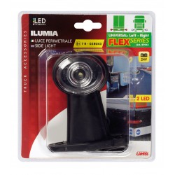 Ilumia luce perimetrale a 2 Led 24V - Diritta corta - Flex - Universale