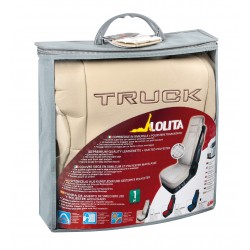 Lolita coprisedile in similpelle e poliestere - Panna