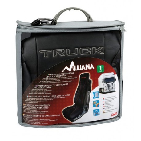 Luana coprisedile in similpelle per camion - nero/Grigio