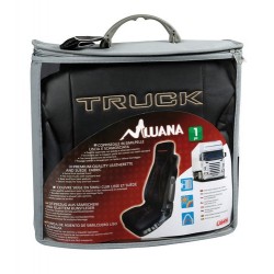 Luana coprisedile in similpelle per camion - nero/beige