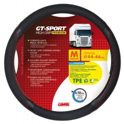 GT-Sport coprivolante in TPE - M - diametro 44 - 46 cm - nero - rosso