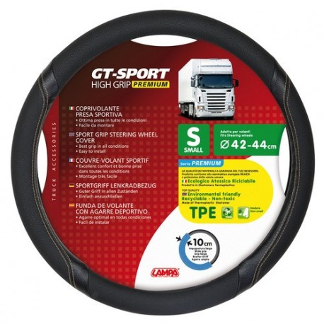 GT-Sport coprivolante in TPE - S - diametro 42 - 44 cm - nero - beige