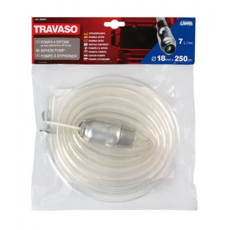 Travaso pompa a sifone automatica - L - diametro 18 mm - 250 cm