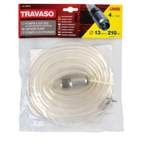 Travaso pompa a sifone automatica - S - diametro 14 mm - 210 cm