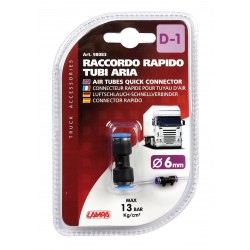 D-1 raccordo tubi aria - diametro 6 mm