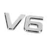 Emblemi motore 3D cromati - 92x165 mm - V6