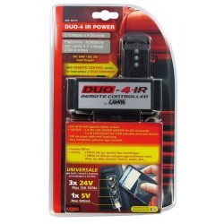 Duo-4 presa corrente tripla USB telecomando 24V