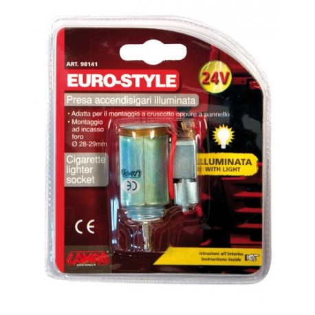 Euro-Style presa accendisigari illuminata 24V